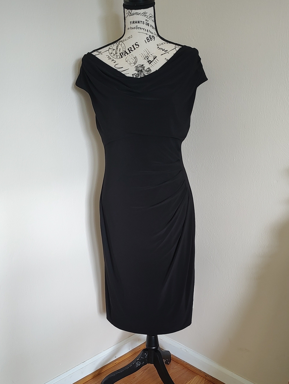 Ralph Lauren Black Midi Sheath Dress